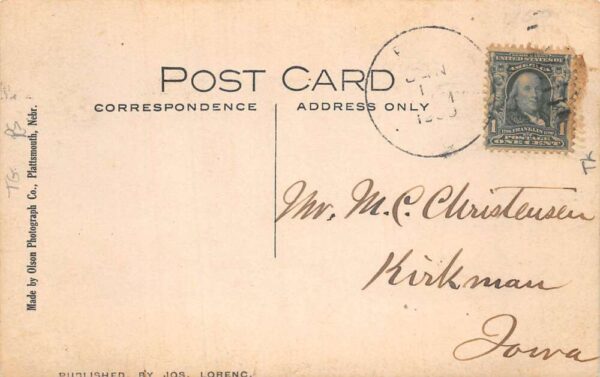 Ely Iowa Ely and Western Creamery Real Photo Vintage Postcard AA77263 - Image 2
