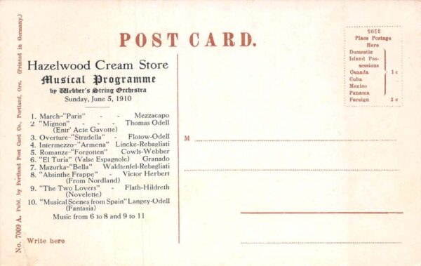 Portland Oregon The Hazelwood Cream Store Dining Room Vintage Postcard AA77298 - Image 2