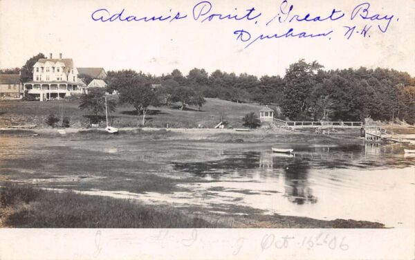 Durham New Hampshire Adams Point Great Bay Real Photo Postcard AA77305