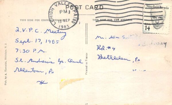 Pen Argyl Pennsylvania Albion Vein Quarry and Workers Vintage Postcard AA77307 - Image 2