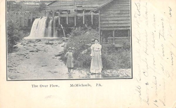 McMichaels Pennsylvania The Over Flow Scenic View Vintage Postcard AA77312