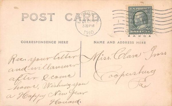 Easton Pennsylvania Library Real Photo Vintage Postcard AA77333 - Image 2