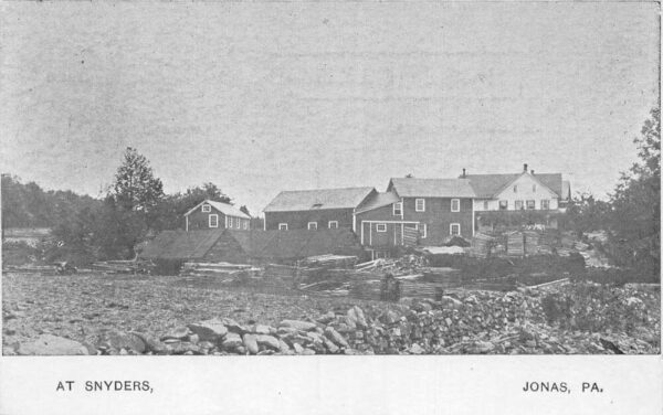 Jonas Pennsylvania Snyders Scenic View Vintage Postcard AA77337