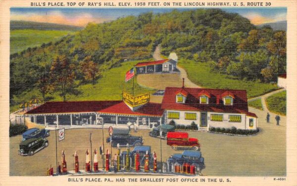 Bills Place Pennsylvania Bills Place Plaza Gas Station Post Office PC AA77339