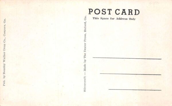 Conyers Georgia Post Office Vintage Postcard AA77362 - Image 2