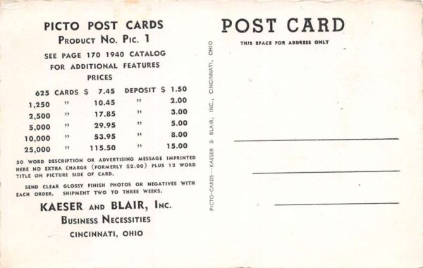 Duluth Minnesota Esquire Bar & Cafe, B/W Photo Print Vintage Postcard U15238 - Image 2