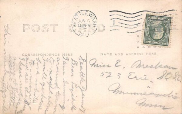 Seattle Washington The Last Of Denny Hill, Real Photo Vintage Postcard U15244 - Image 2