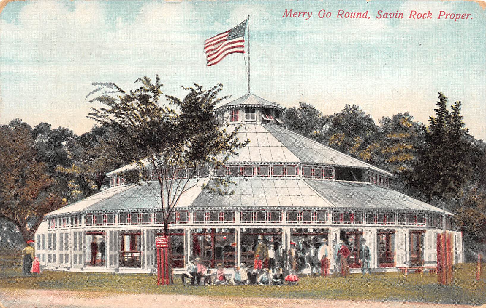 West Haven Connecticut Merry Go Round, Savin Rock Amusement Park, PC U15269