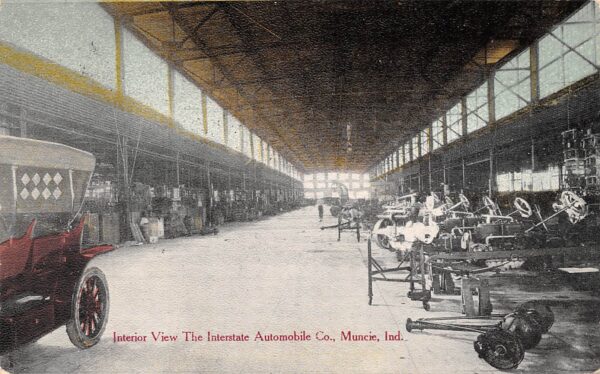 Muncie Indiana Interstate Automobile Co., Interior View, Vintage PC U15270