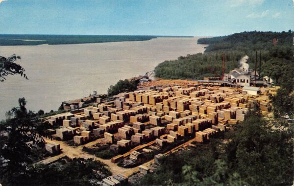 Natchez Mississippi Oldest Sawmill In America, Chrome Vintage Postcard U15272