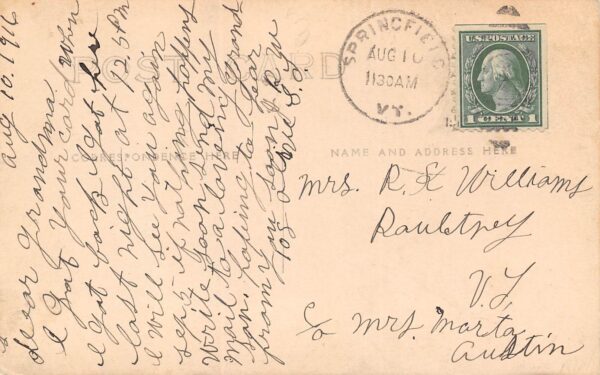 Springfield Vermont Jones & Lamson Upper Shop, Real Photo Vintage PC U15295 - Image 2