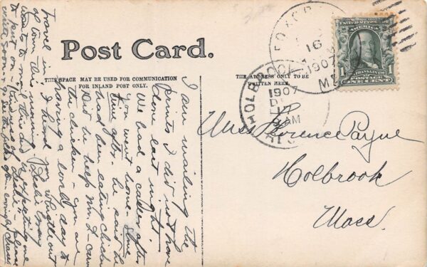 Dover Maine The Brown Mill, Real Photo Vintage Postcard U15296 - Image 2