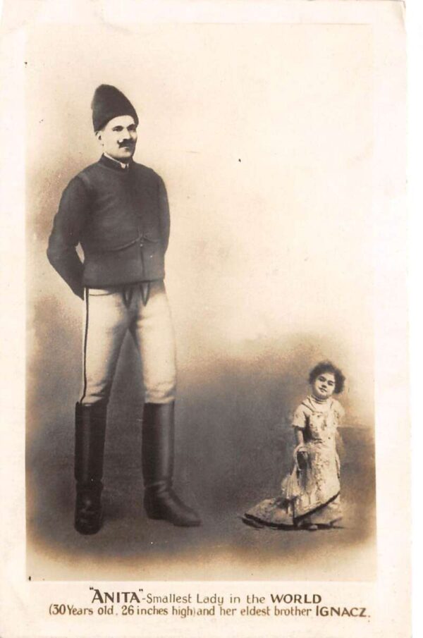 Anita Smallest Lady in the World Little Person Real Photo Postcard AA77405