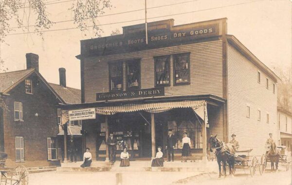 Peterboro New Hampshire Goodnow Derby Grocery Store Real Photo Postcard AA77425