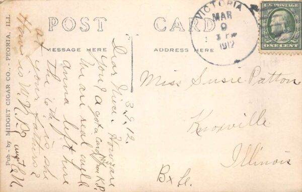 Victoria Illinois ME Church Real Photo Vintage Postcard AA77439 - Image 2