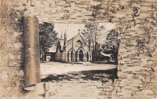 Hartford Connecticut Asylum Avenue Baptist Church Real Photo Postcard AA77442