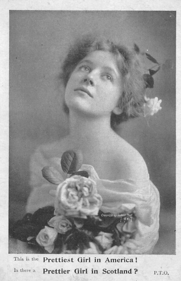 Marguerite Frey Prettiest Girl in America Scotland Beauty Pageant PC AA77474