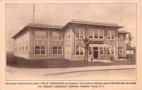 Niagara Falls New York Niagara Chocolate Factory Vintage Postcard AA77484