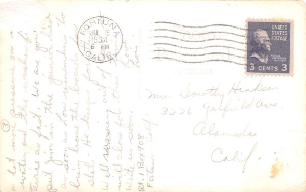 Scotia California Pacific Lumber Redwood Log Real Photo Postcard AA77485 - Image 2