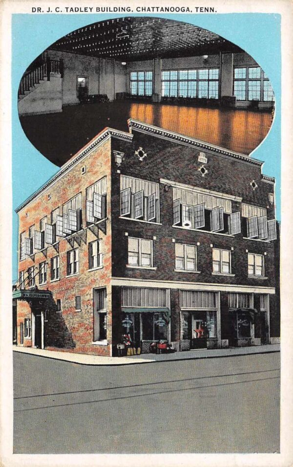 Chattanooga Tennessee DR JC Tadley Building Vintage Postcard AA77508