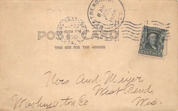Cincinnati Ohio 1906 Fall Festival Train Conductor Real Photo Postcard AA77520 - Image 2