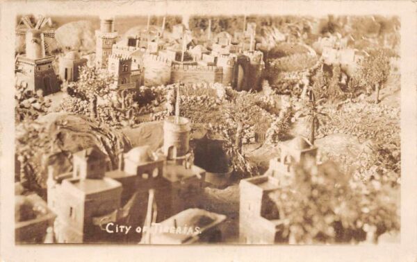 Tiberias Palestine City Miniature Real Photo Vintage Postcard AA77534
