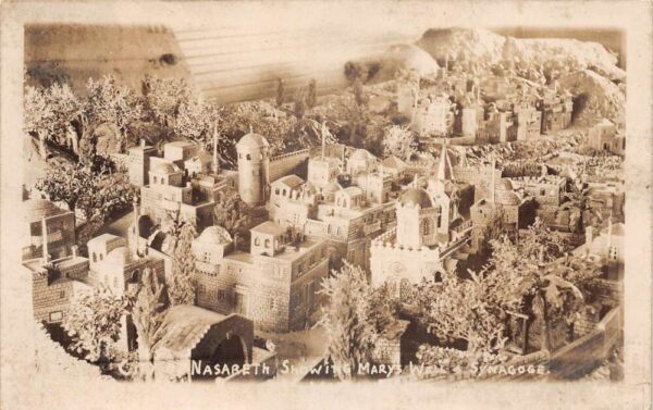 Nazareth Palestine City Miniature Mary's Well Real Photo Postcard AA77535