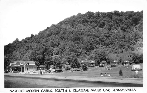 Delaware Water Gap Pennsylvania Naylors Modern Cabins Real Photo PC AA77571