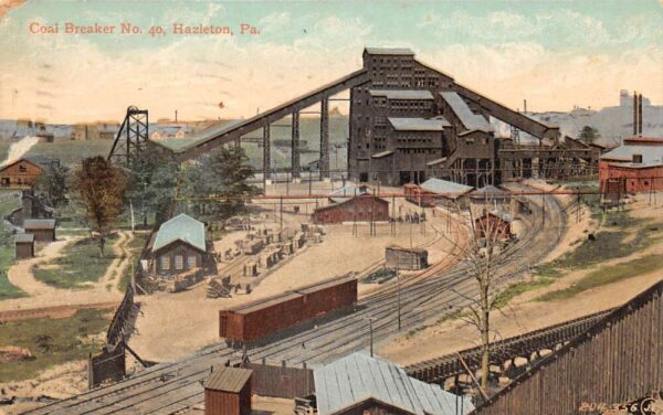 Hazleton Pennsylvania Coal Breaker Vintage Postcard AA77580