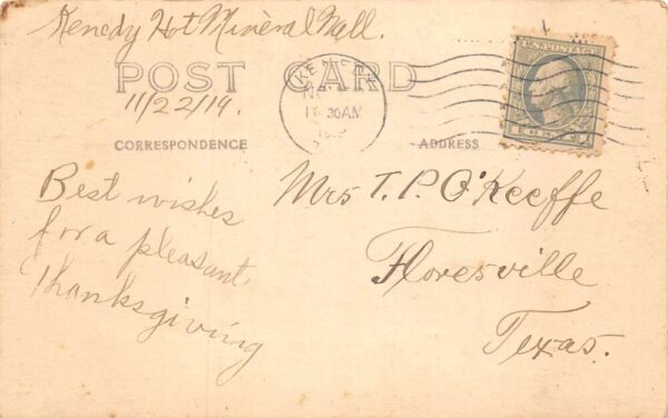 Kenedy Texas Hot Mineral Well Bath House Real Photo Vintage Postcard AA77637 - Image 2