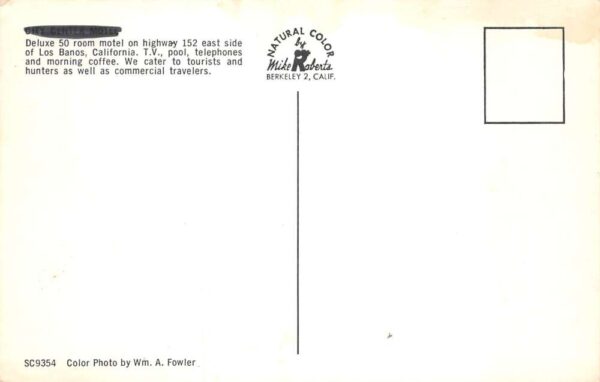 Los Banos California Islander Motel Vintage Postcard AA77684 - Image 2
