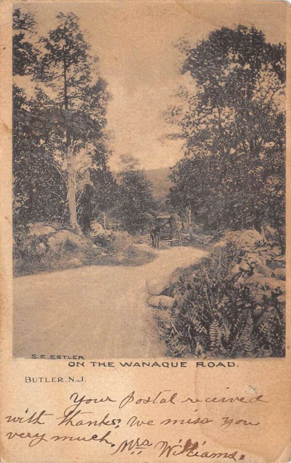Butler New Jersey The Wanaque Road Vintage Postcard AA77697