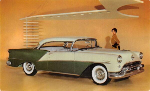 Oldsmobile 98 Holiday Coupe 1954 Car Advertising Vintage Non PC Back AA77700