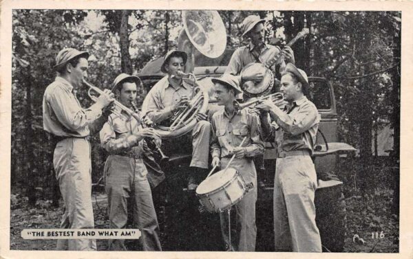 Army Signal Corps Band Music Vintage Postcard AA77703