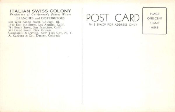 Asti California Worlds Largest Wine Vat Italian Swiss Colony Postcard AA77706 - Image 2