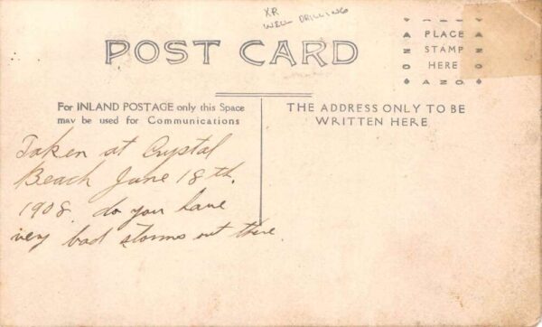 Crystal Beach Well Drilling Real Photo Vintage Postcard AA77719 - Image 2