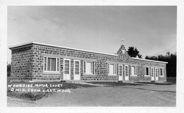 Lakewood Maine Woodside Motor Court Real Photo Vintage Postcard AA77749