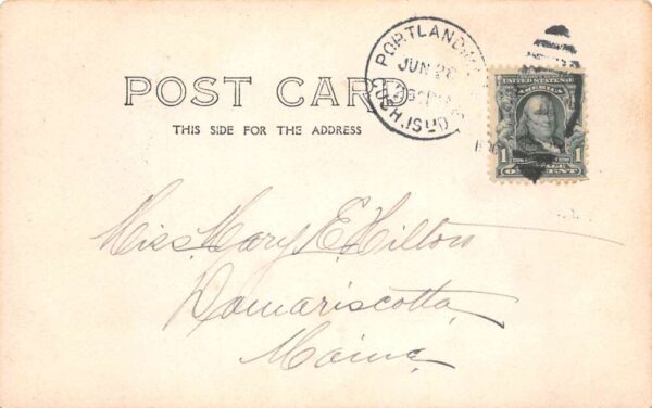 Cushings Island Maine Whitehead Scenic View Real Photo Vintage Postcard AA77751 - Image 2