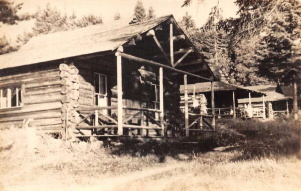 Eustis Maine King and Bartlett Lake Camps Cabins Real Photo Postcard AA77752