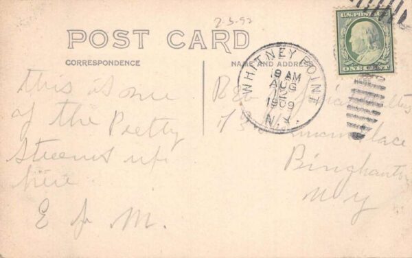 Whitneys Point New York Ostelic Scenic View Real Photo Vintage Postcard AA77764 - Image 2