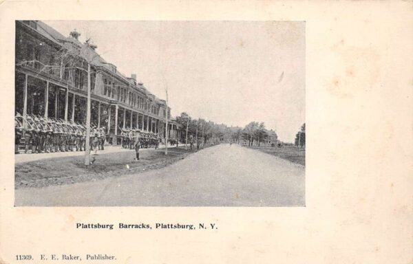 Plattsburg New York Plattsburg Barracks, Undivided Back, Vintage Postcard U15536