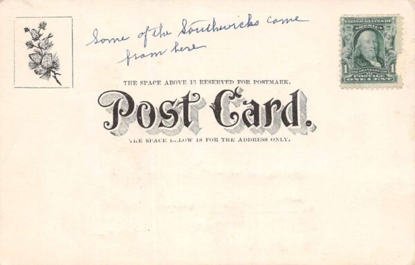 Plattsburg New York Plattsburg Barracks, Undivided Back, Vintage Postcard U15536 - Image 2
