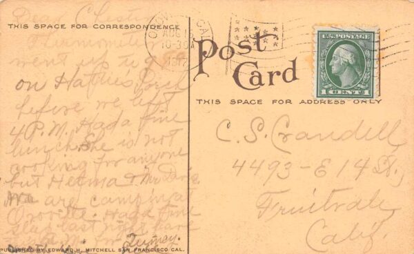 Northern California Land Locked Gold Dredger, Vintage Postcard U15539 - Image 2