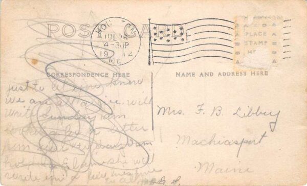 Houlton Maine Dredge Sunk Shipwreck Real Photo Vintage Postcard AA79347 - Image 2