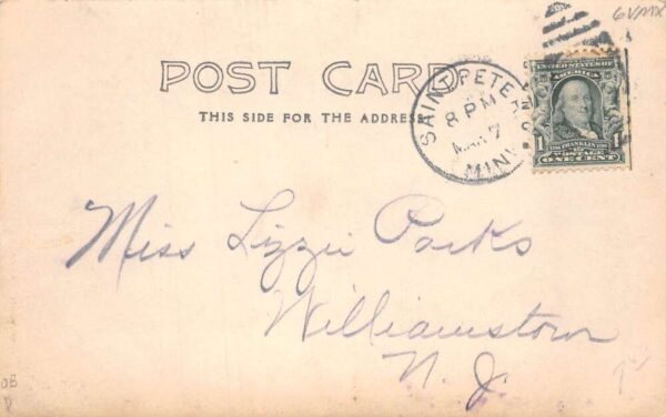 St Peter Minnesota Minnesota Avenue Looking South Real Photo Postcard AA79366 - Image 2