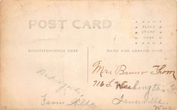 Random Lake Wisconsin Multiview Greetings Real Photo Vintage Postcard AA79408 - Image 2