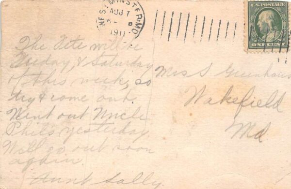 Gaithersburg Maryland Church Vintage Postcard AA79446 - Image 2