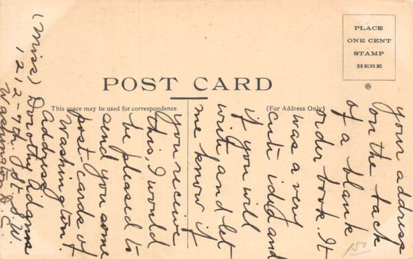 Washington DC Security Storage Co Vintage Postcard AA79450 - Image 2
