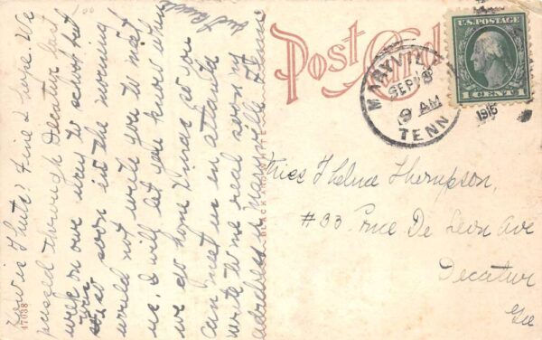 Maryville Tennessee Maryville College Voorhees Chapel Vintage Postcard AA79461 - Image 2