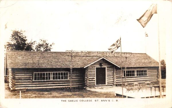 St Anns Cape Breton Canada Gaelic College Real Photo Vintage Postcard AA80865